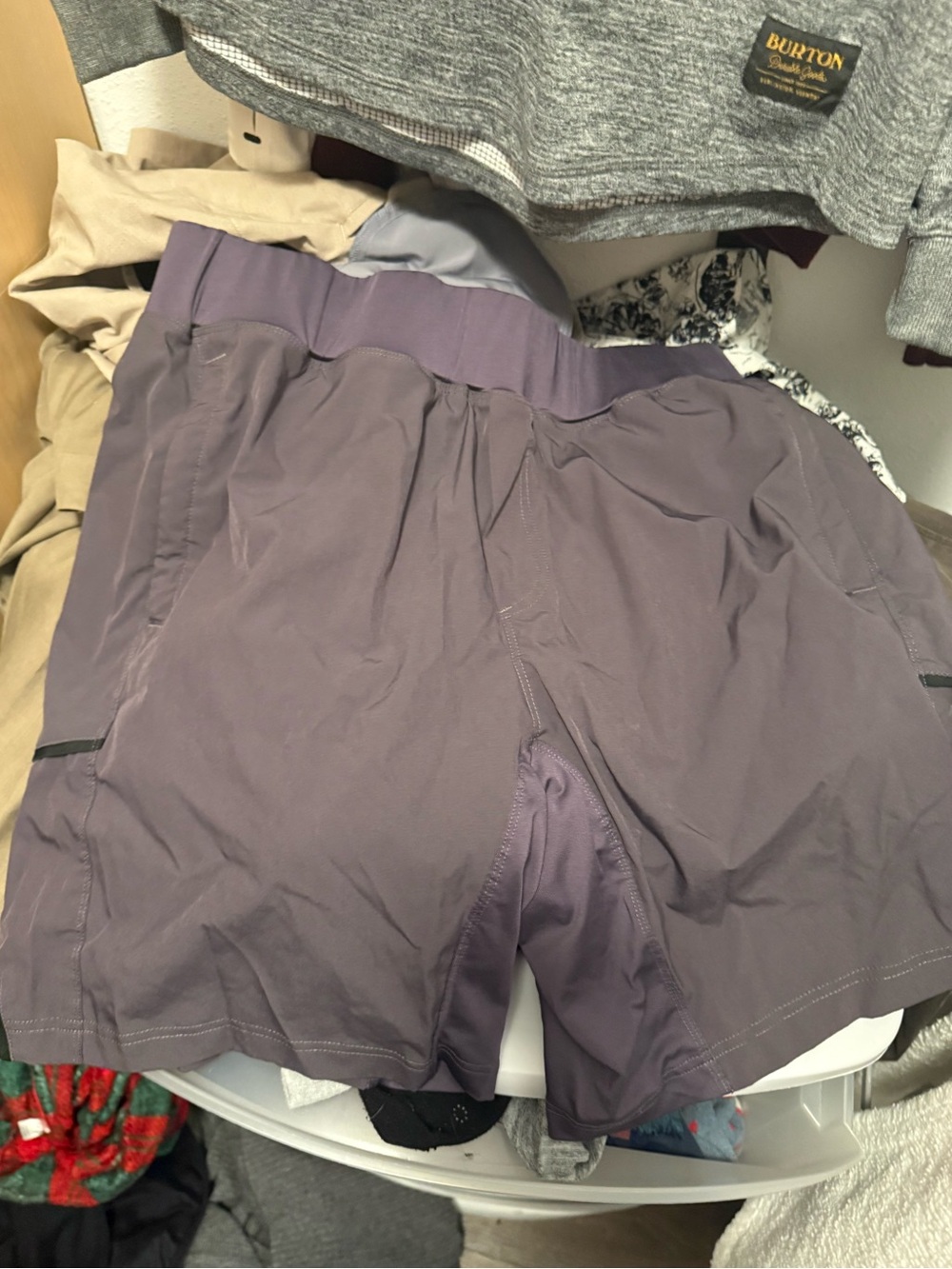 Peloton Mens Lined Athletic Workout Cycling Lined Shorts Pockets